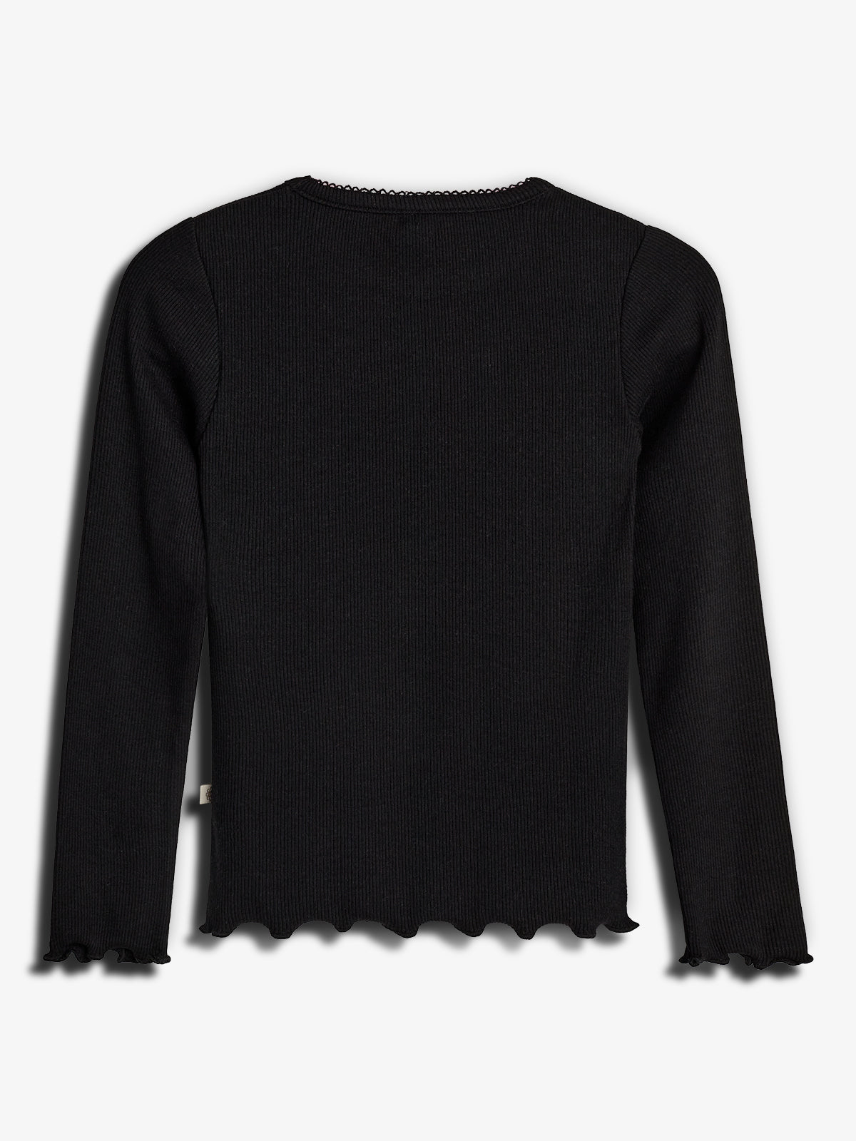 Modal rib longsleeve T-shirt - Black | 100317 Fiona