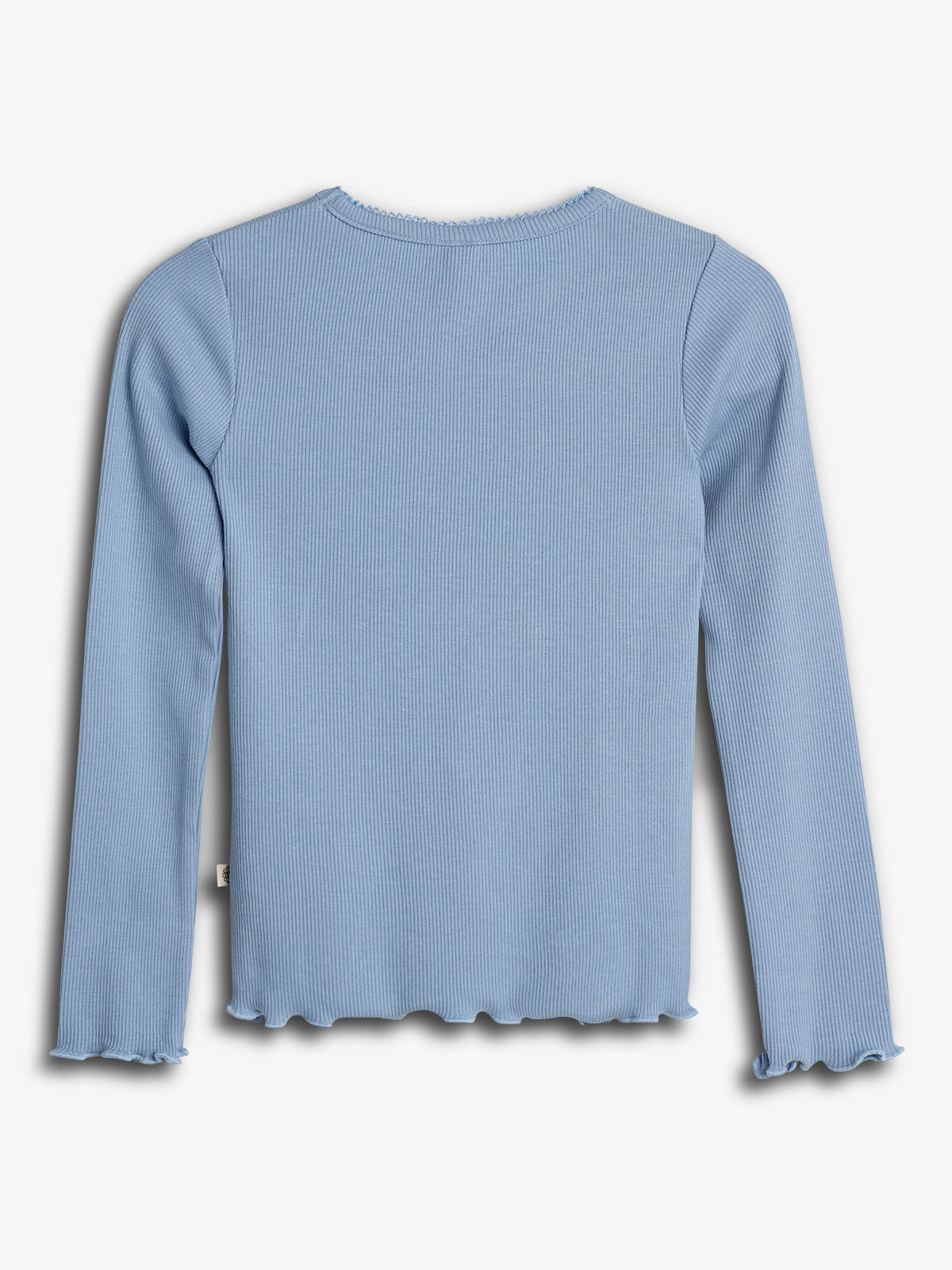 Modal rib longsleeve T-shirt - Blue | 100318 Fiona