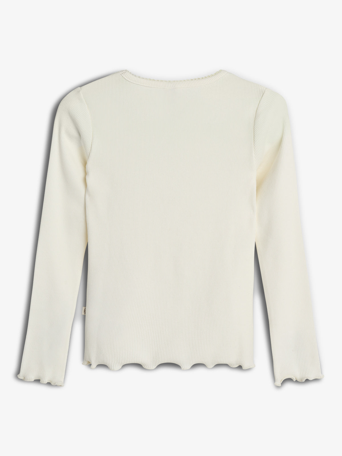 Modal rib longsleeve T-shirt - Off White | 100319 Fiona