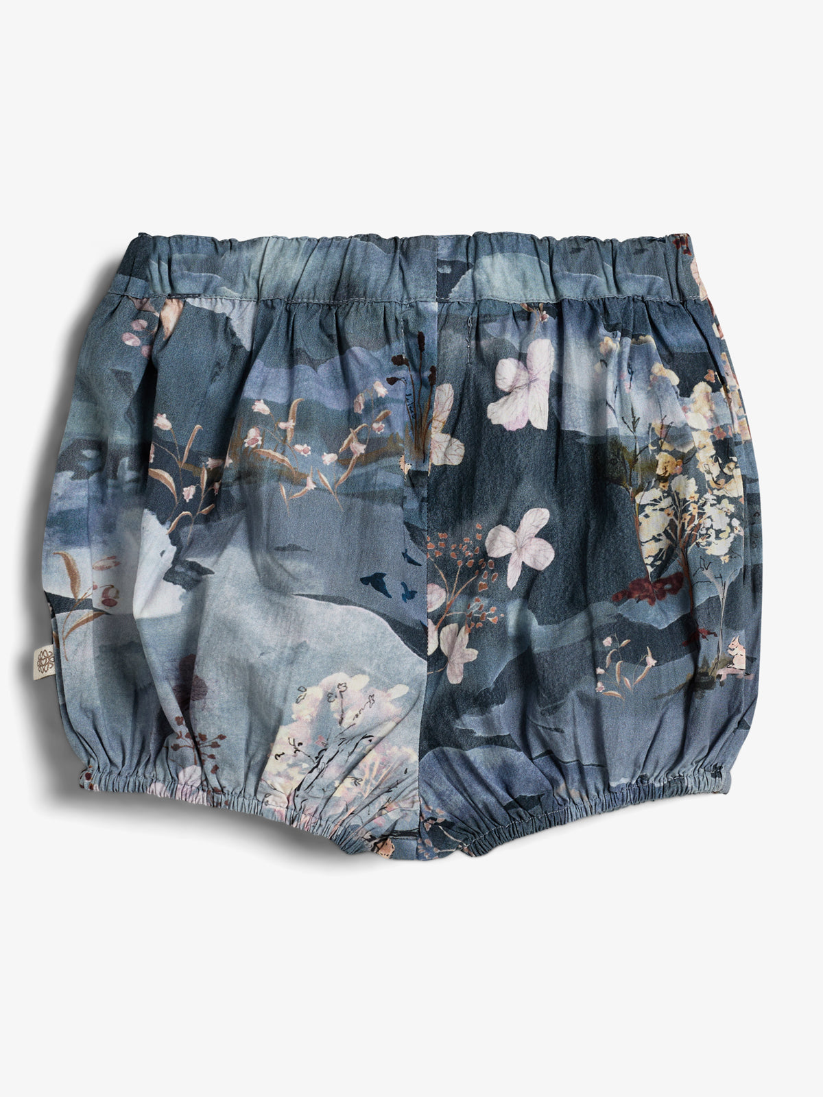 Popeline Bloomers met Landschapsopdruk - Little - Blue/Rose