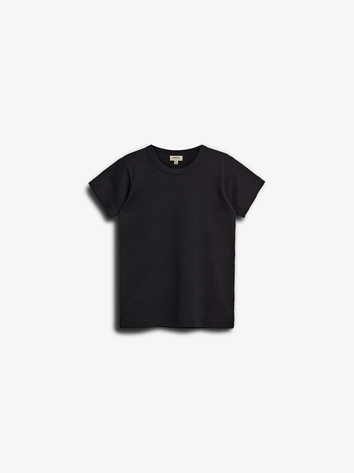 Getailleerd T-shirt met picotsteek - Tween - Black | 100379 Tina