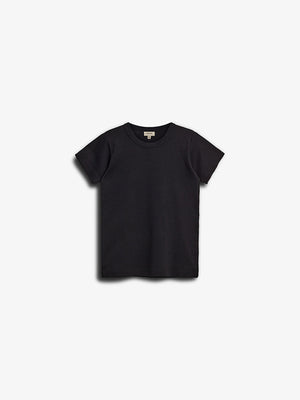 Getailleerd T-shirt met picotsteek - Tween - Black | 100379 Tina