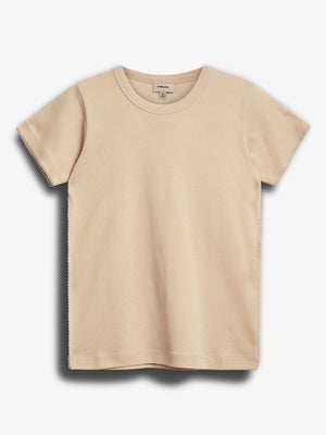 Getailleerd T-shirt met picotsteek - Light Rose | 100200 Tina