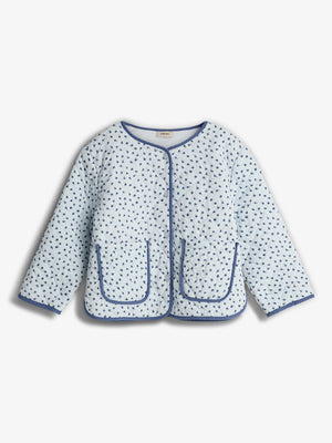 Gewatteerd jack - Tween - Blue Flower | 100422 Maja