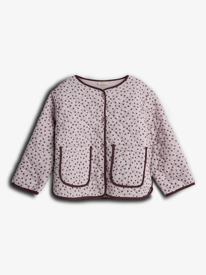 Gewatteerd jack - Tween - Purple Flower | 100423 Maja