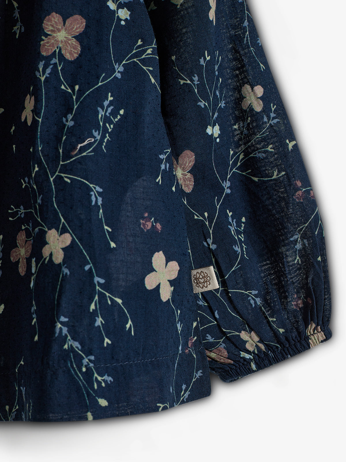 Tuniek met bloemenprint - Little - Blue/Rose