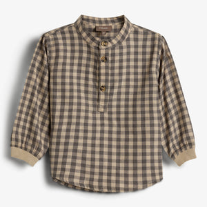 Gingham Katoenen Overhemd - Little - Grey/Beige