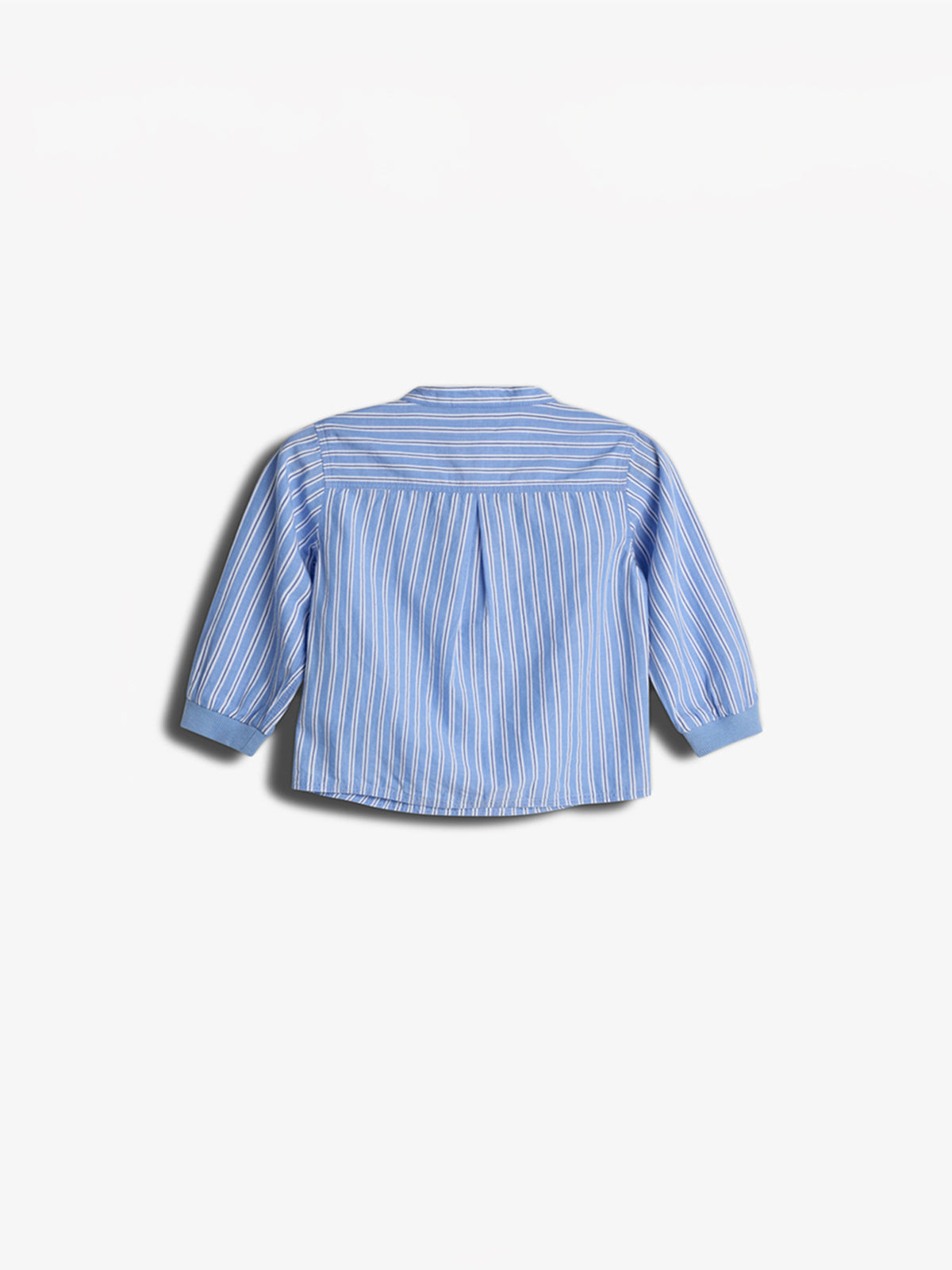 Gestreept overhemd met opstaande kraag - Kids - Blue Stripe | 100488 Kai