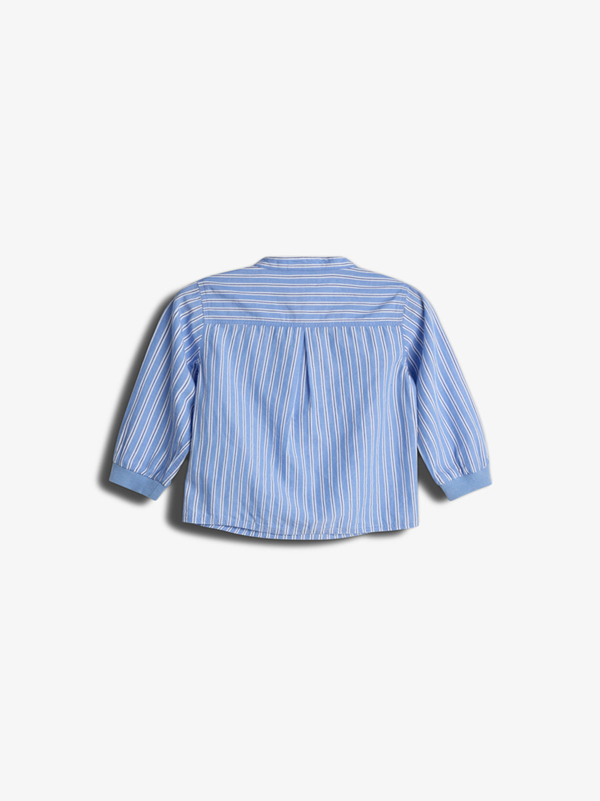 Gestreept overhemd met opstaande kraag - Kids - Blue Stripe | 100488 Kai