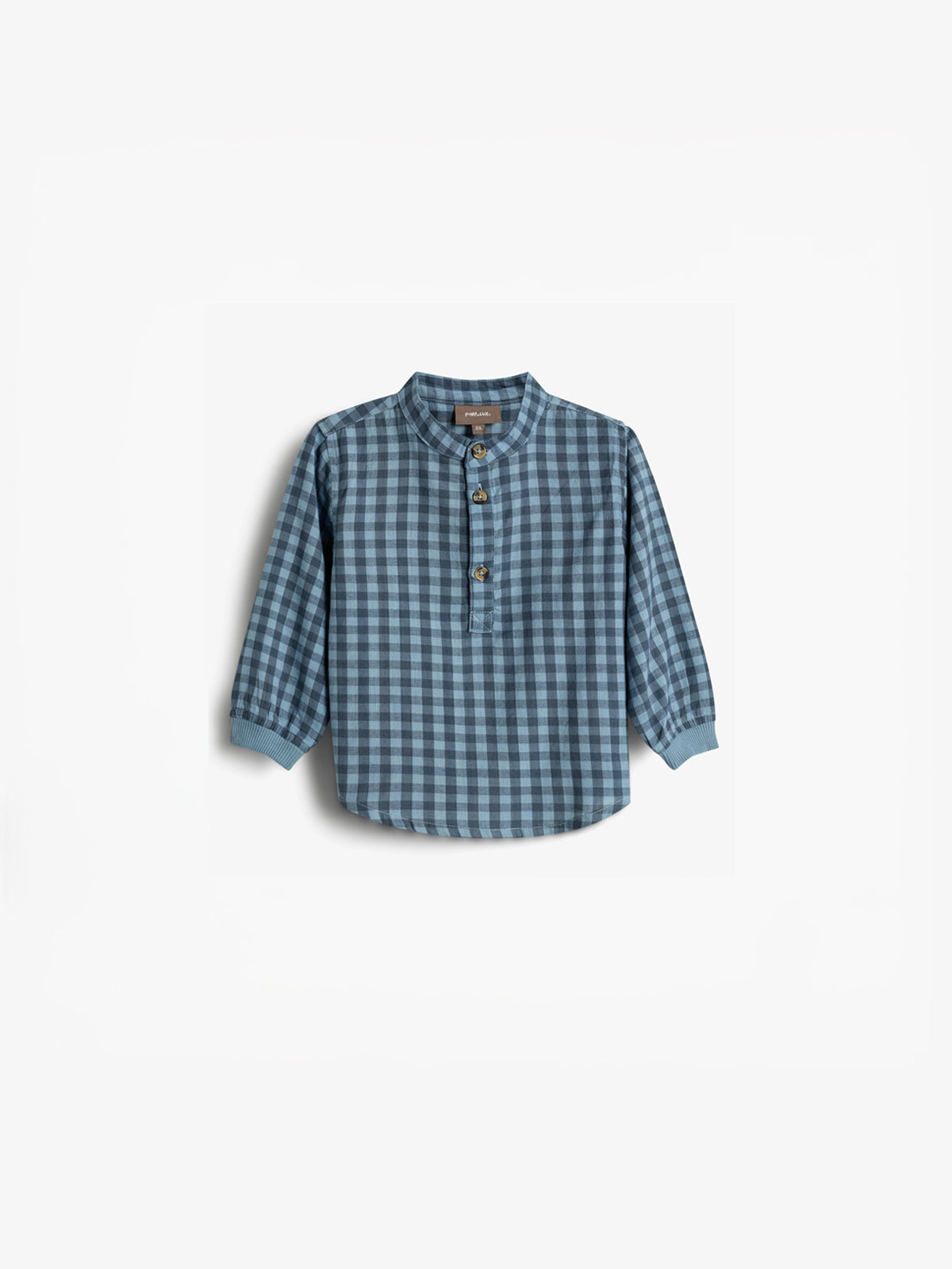 Gingham Katoenen Overhemd - Little - Blue