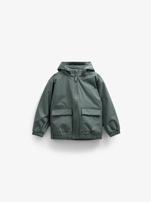 Shell-jas met opgestikte zak - Kids - Dusty Dark Green | 100501 Luke