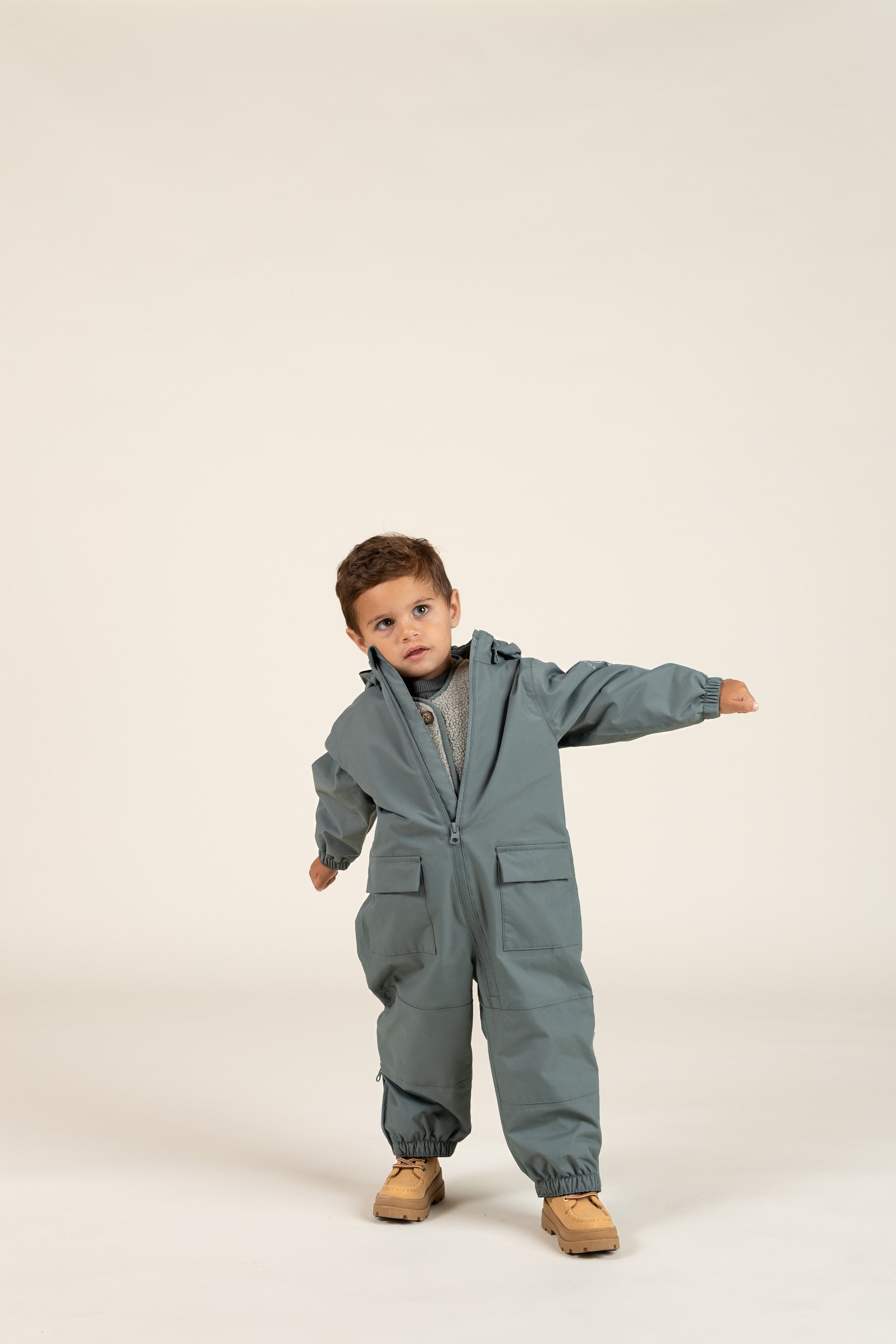 Shell overall - Kids - Dusty Dark Green | 100511 Dundee