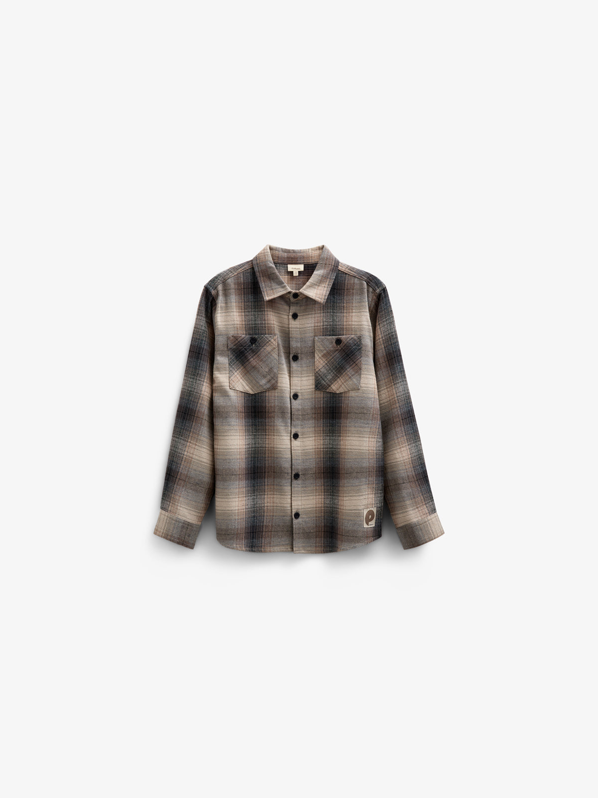 Geruit flanellen overhemd - Tween - Brown Navy Check | 100527 Henry