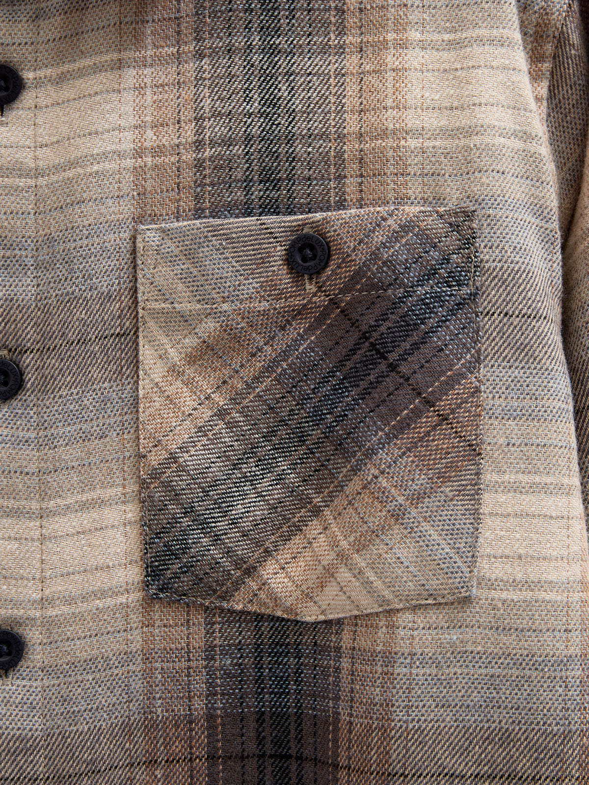 Geruit flanellen overhemd - Tween - Brown Navy Check | 100527 Henry