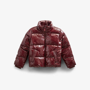 Glimmende Pufferjas - Tween - Burgundy | 100531 Violet