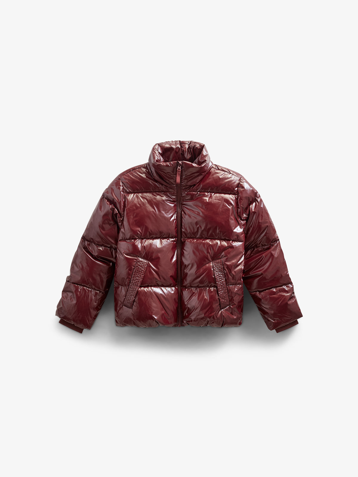 Glimmende Pufferjas - Tween - Burgundy | 100531 Violet