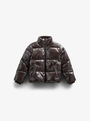Glimmende Pufferjas - Tween - Chocolate | 100532 Violet