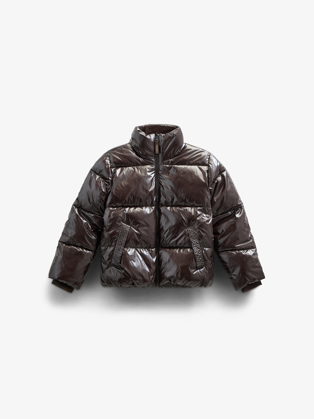 Glimmende Pufferjas - Tween - Chocolate | 100532 Violet