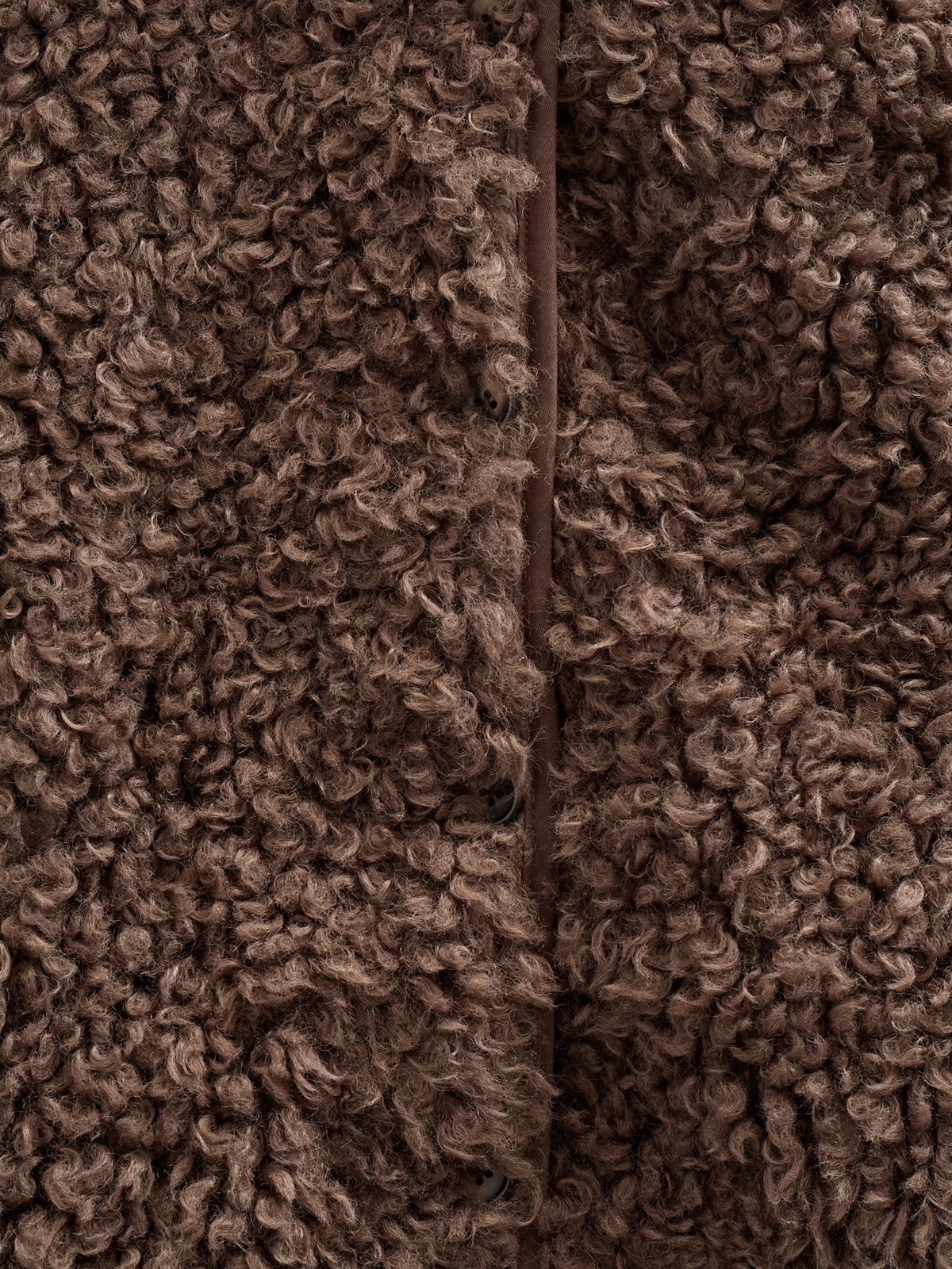 Jas met capuchon van imitatiebont - Tween - Chocolate | 100549 Ellie