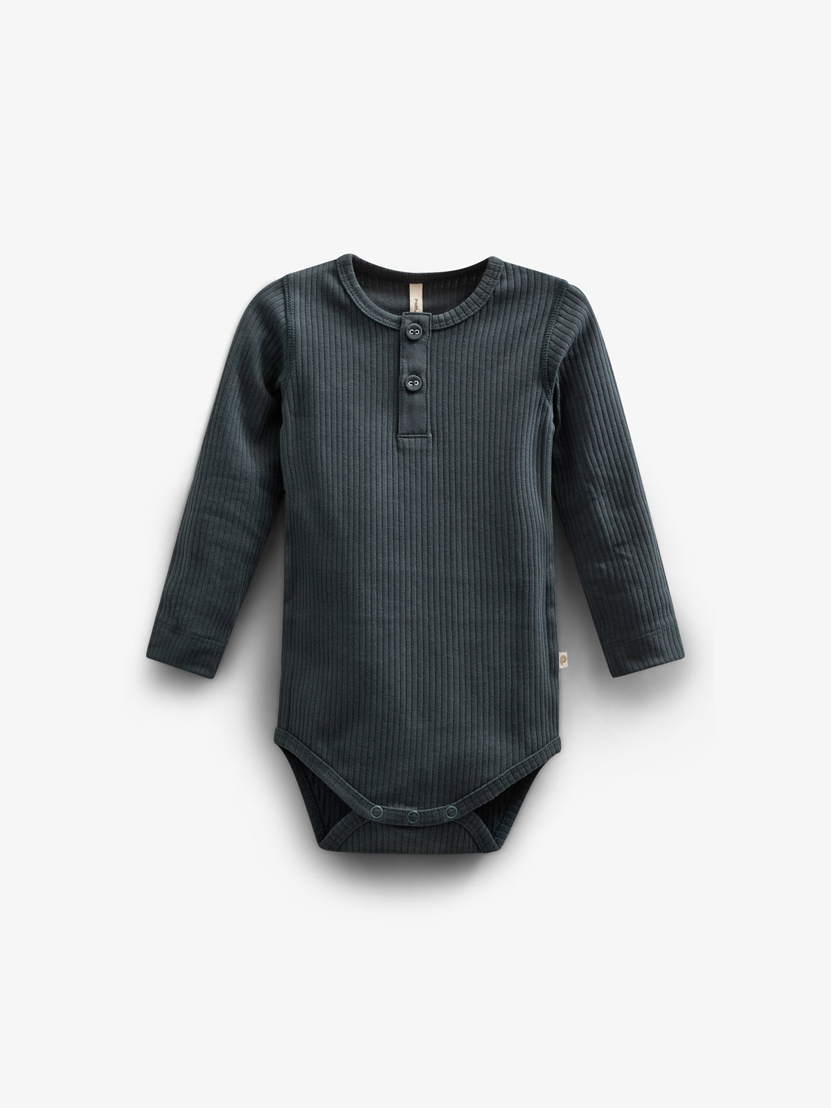 Katoenen ribbody met lange mouwen - Kids - Forest Green | 100560 Manson