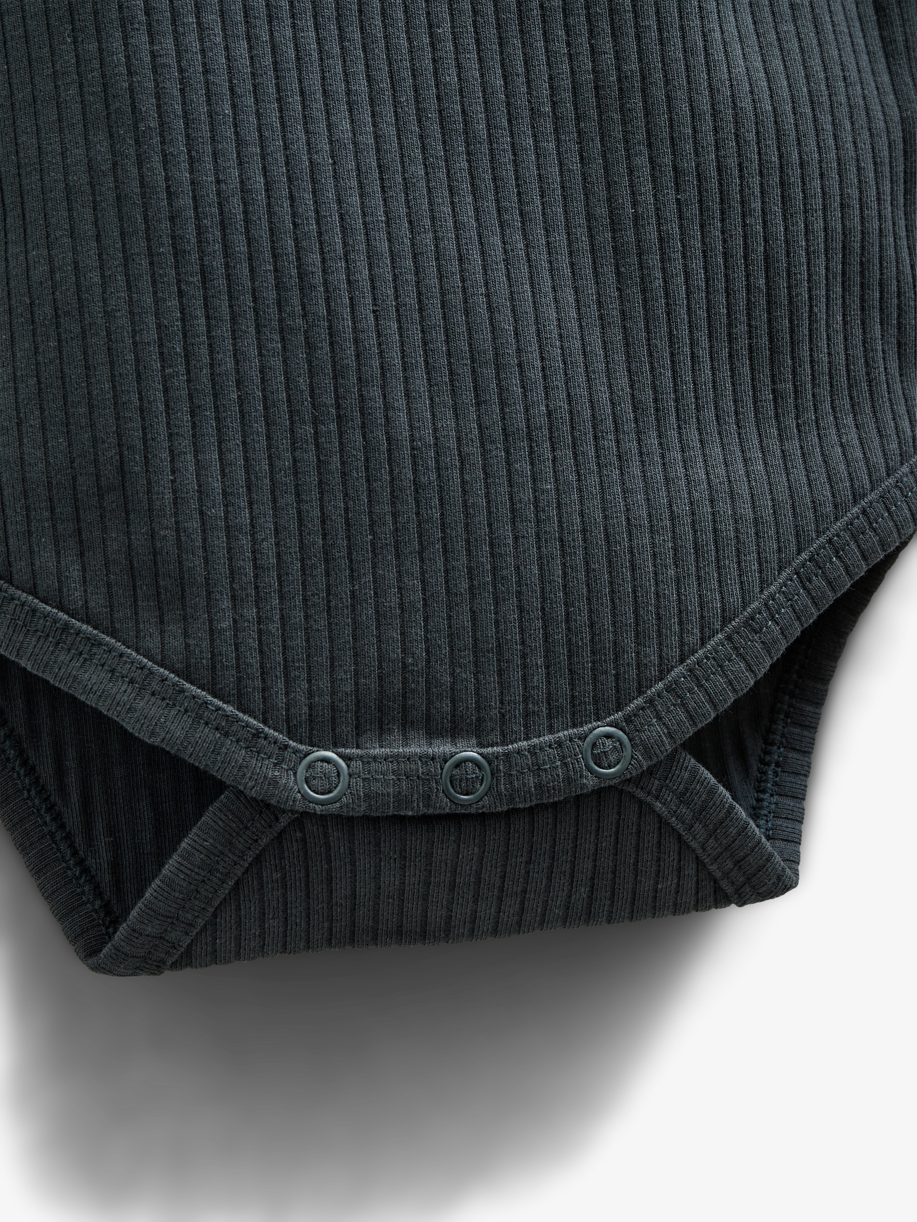 Katoenen ribbody met lange mouwen - Kids - Forest Green | 100560 Manson