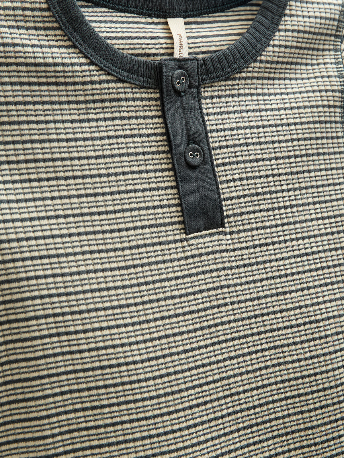 Katoenen rib T-shirt met lange mouwen - Kids - Forest Green Stripe | 100562 Manson
