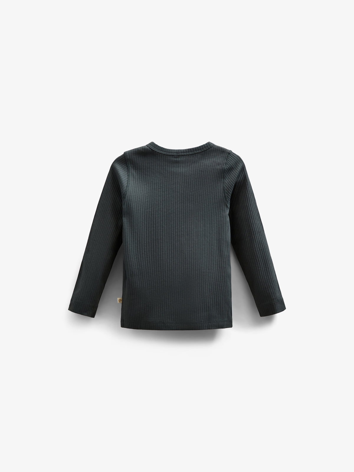 Katoenen rib T-shirt met lange mouwen - Kids - Forest Green | 100566 Manson