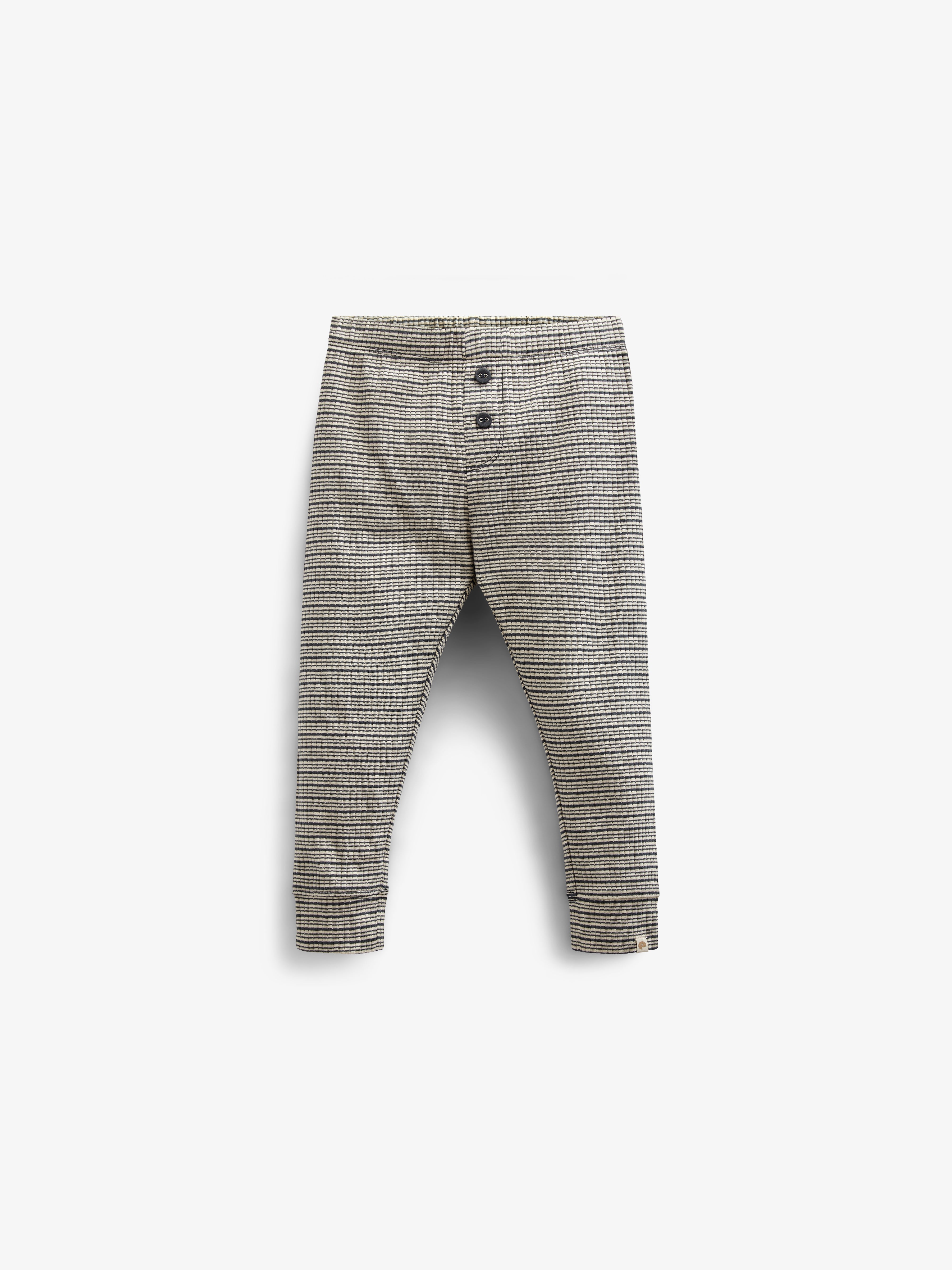 Katoenen ribbroek - Kids - Forest Green Stripe | 100570 Manson