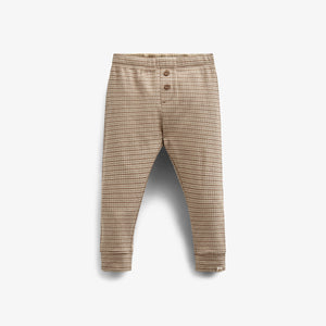 Katoenen ribbroek - Kids - Coffee Stripe | 100571 Manson
