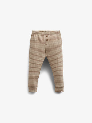 Katoenen ribbroek - Kids - Coffee Stripe | 100571 Manson