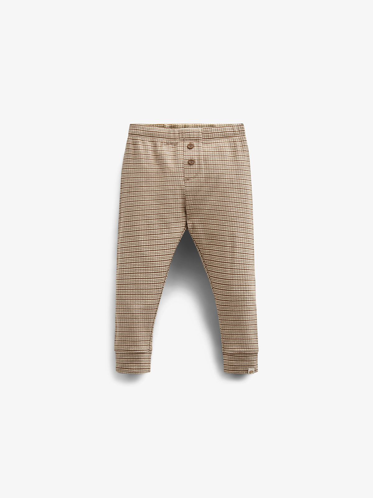 Katoenen ribbroek - Kids - Coffee Stripe | 100571 Manson