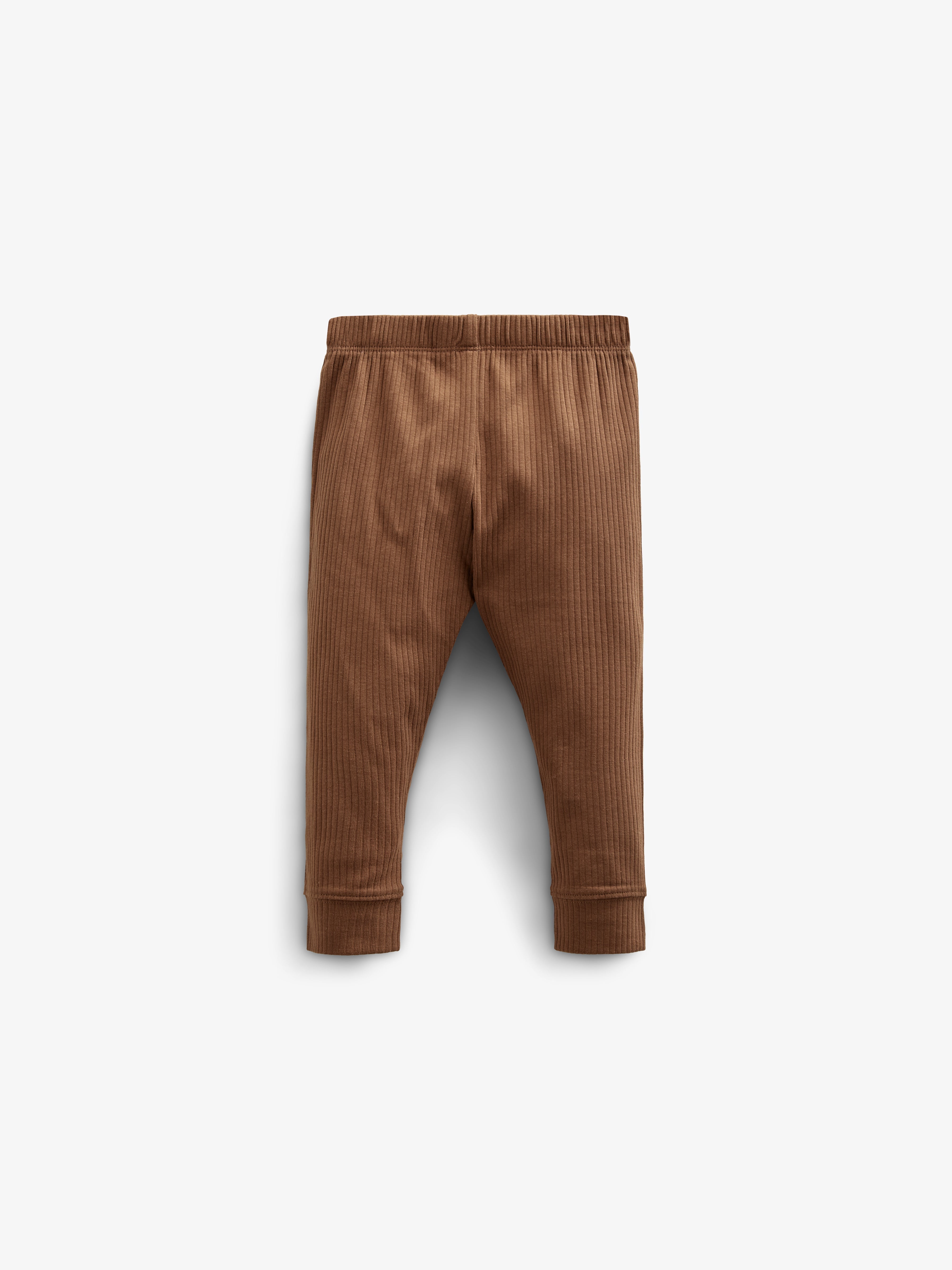 Katoenen ribbroek - Kids - Coffee | 100573 Manson