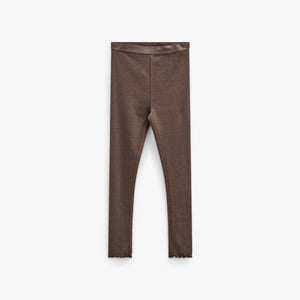Modal Rib leggings - Tween - Chocolate | 100585 Mia