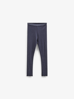 Modal Rib leggings - Kids - Navy | 100588 Mia