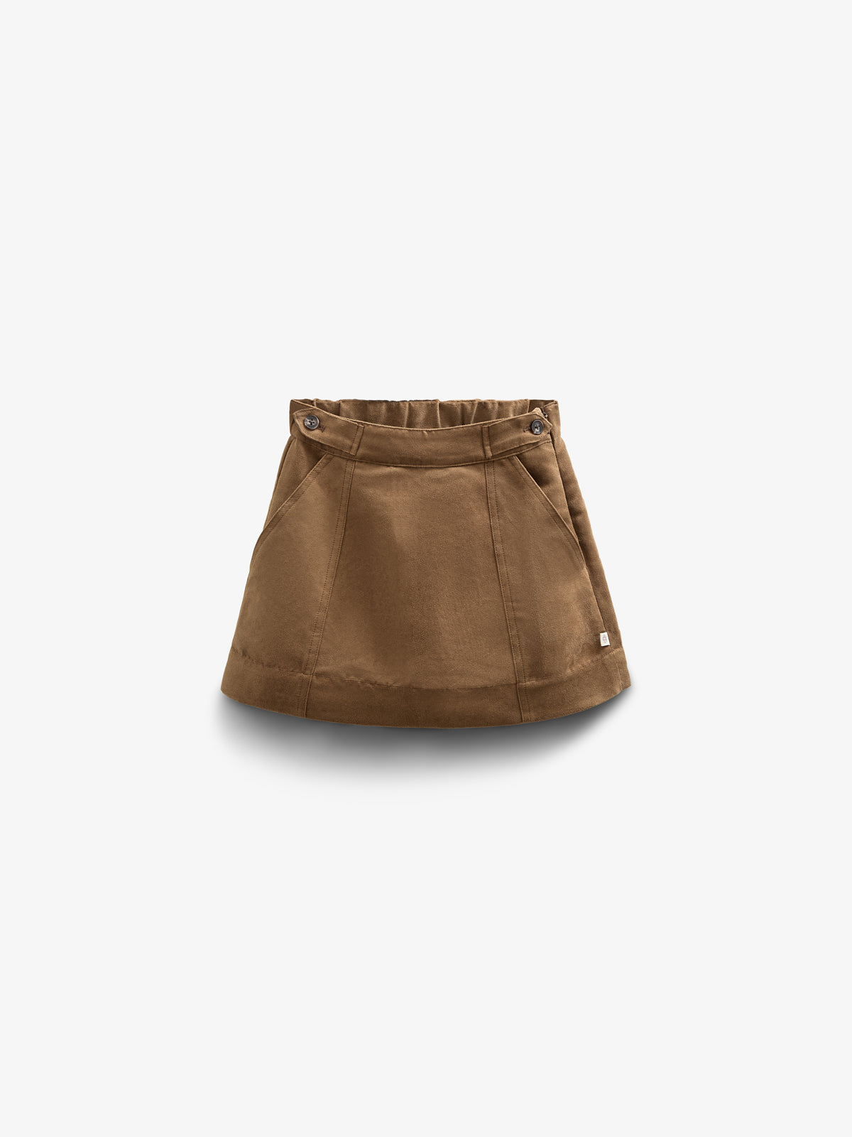 Rok van imitatie suède - Kids - Coffee | 100592 Selene