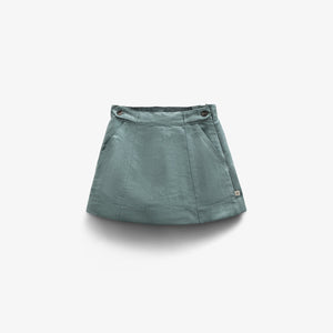 Rok van imitatie suède - Kids - Dusty Dark Green | 100594 Selene