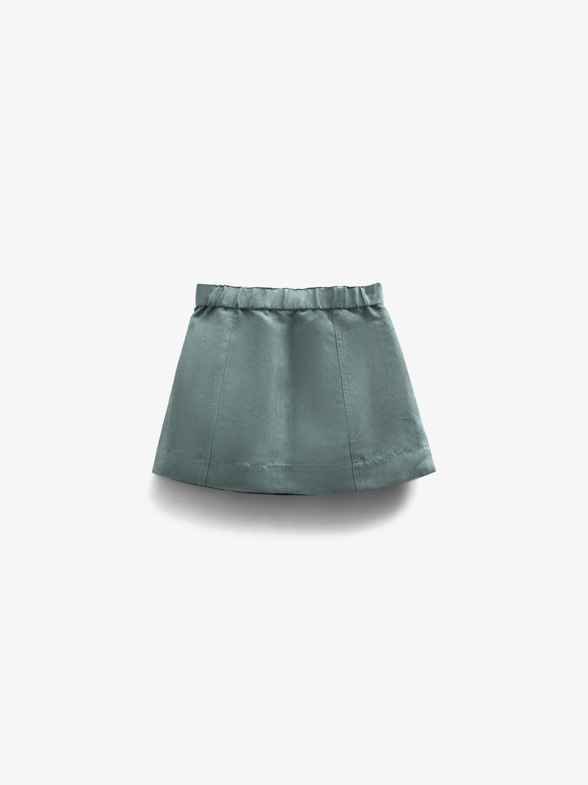 Rok van imitatie suède - Kids - Dusty Dark Green | 100594 Selene