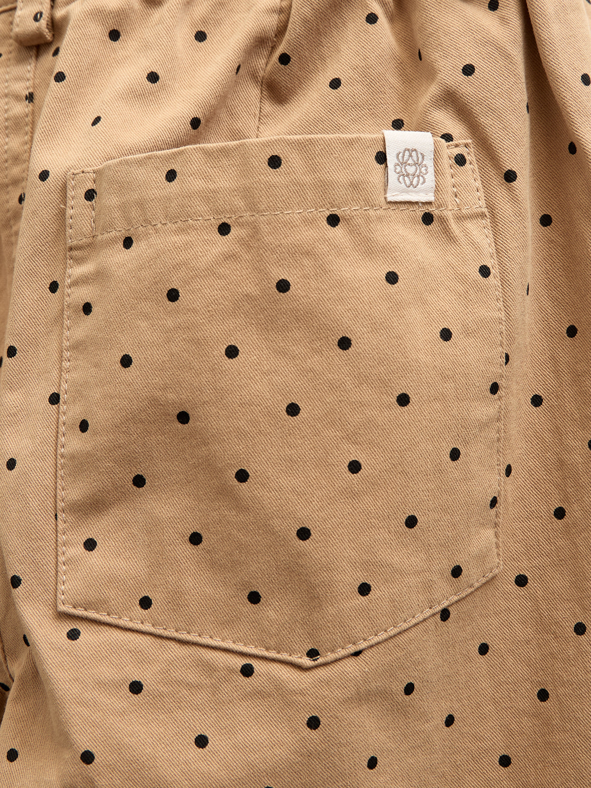 Twill broek met stip - Kids - Beige | 100614 Iris