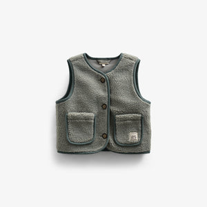 Stapelvest met knopen - Kids - Dusty Green | 100630 Mayfield