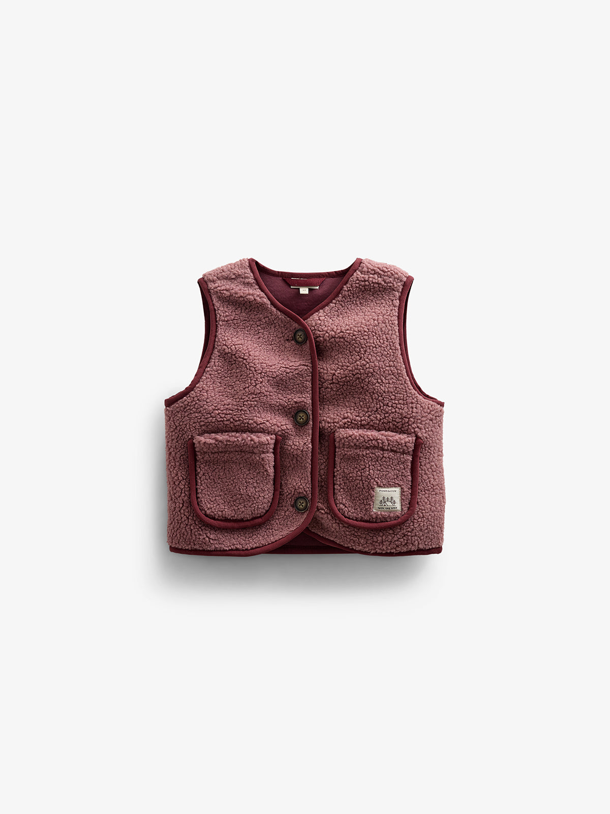 Stapelvest met knopen - Kids - Old Rose | 100631 Mayfield