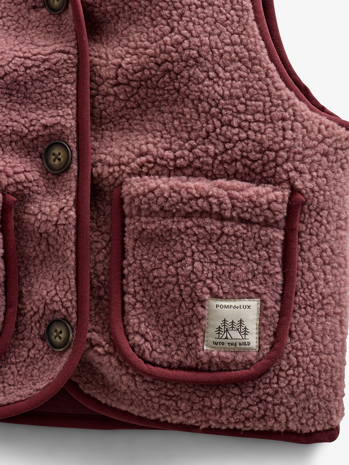 Stapelvest met knopen - Kids - Old Rose | 100631 Mayfield