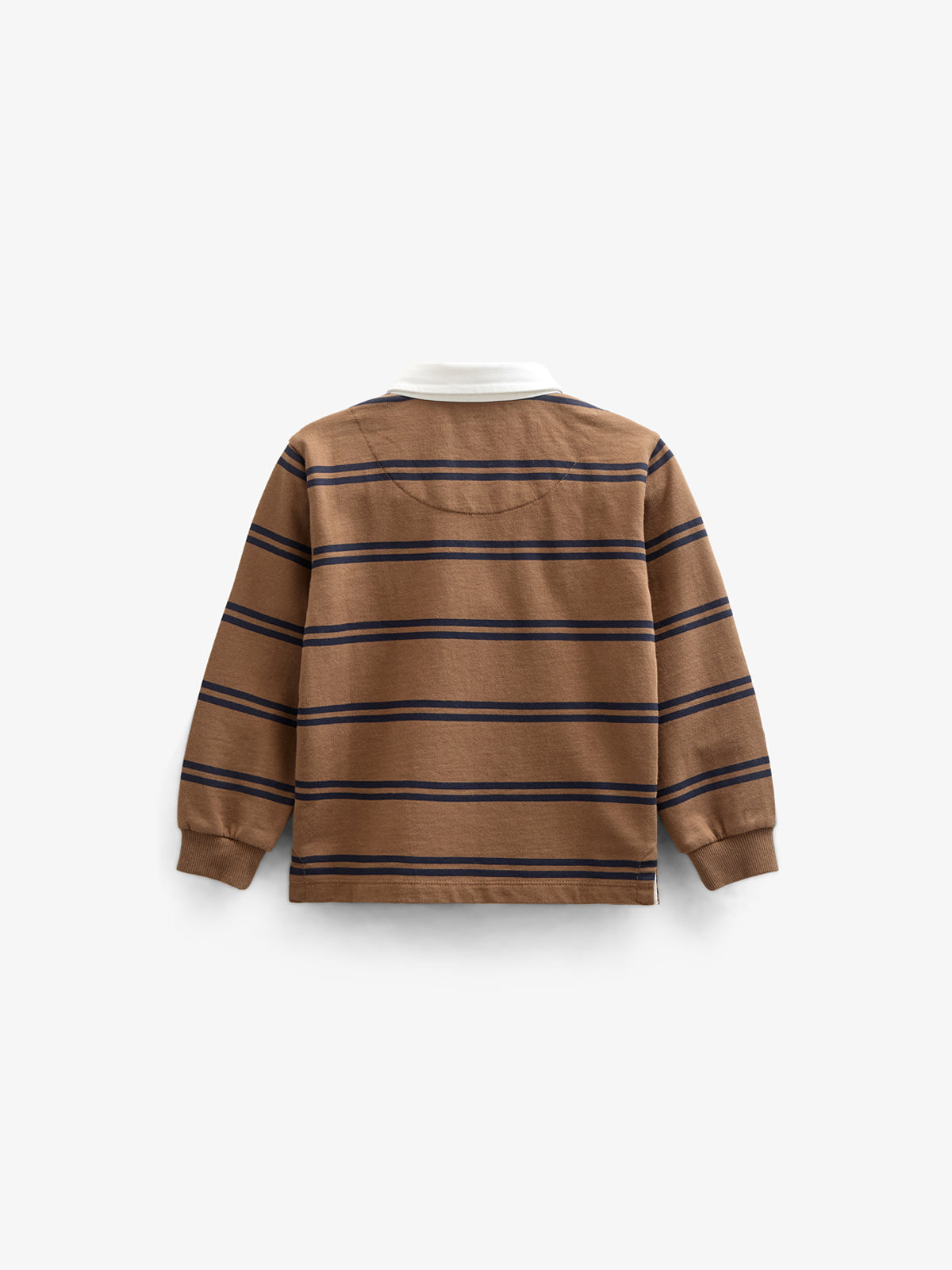 Polo Sweatshirt - Tween - Coffee / Navy | 100645 Grant