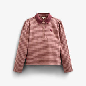 Gestreept poloshirt - Tween - Rose Stripe | 100646 Elise