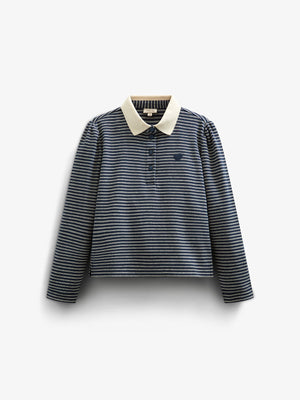 Gestreept poloshirt - Tween - Navy Stripe | 100647 Elise