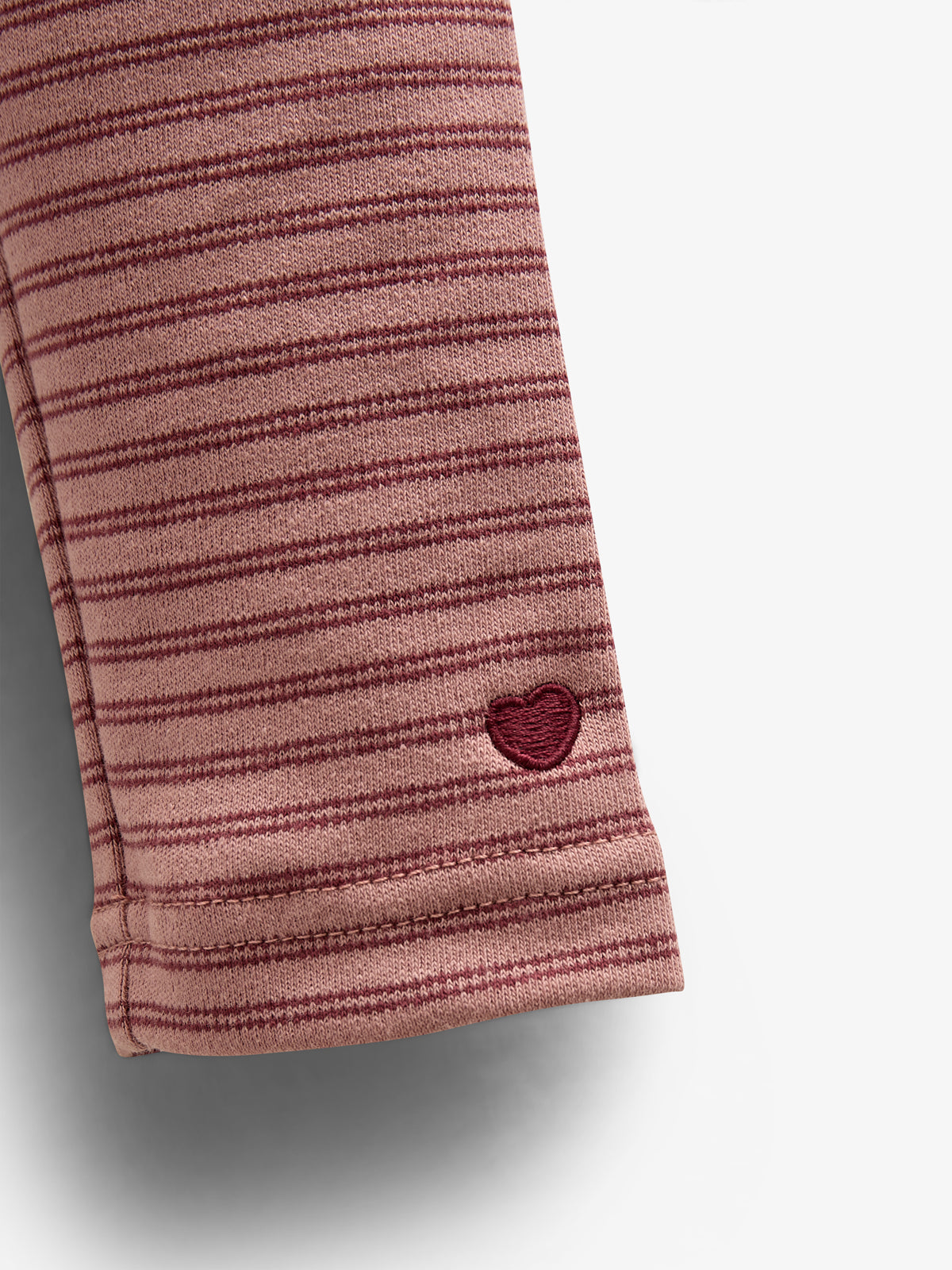 Gestreepte jersey legging - Kids - Rose Stripe | 100654 Elise