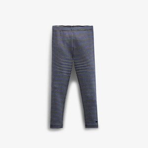 Gestreepte jersey legging - Kids - Navy Stripe | 100655 Elise