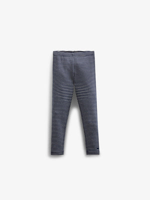Gestreepte jersey legging - Kids - Navy Stripe | 100655 Elise
