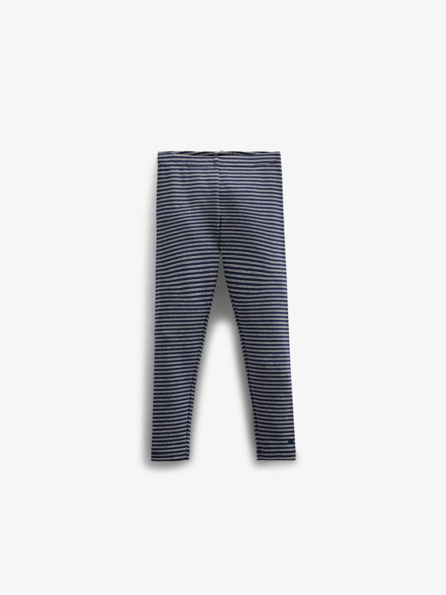 Gestreepte jersey legging - Kids - Navy Stripe | 100655 Elise