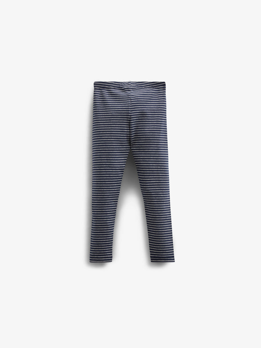 Gestreepte jersey legging - Kids - Navy Stripe | 100655 Elise