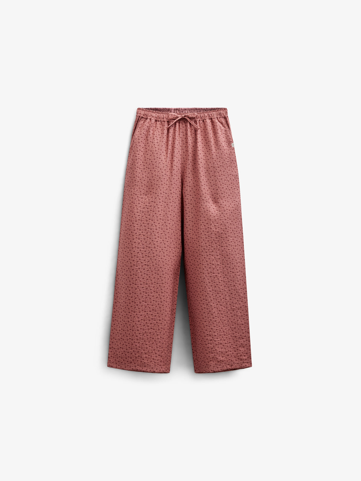 Bedrukte broek van crêpe viscose - Tween - Rose | 100659 Ana